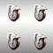 Service Caster 4 Inch 316SS Maroon Polyurethane Swivel Bolt Hole Caster Set with Lock Brake SCC SCC-SS316BHTTL20S414-PPUB-MRN-4 - alternate 1